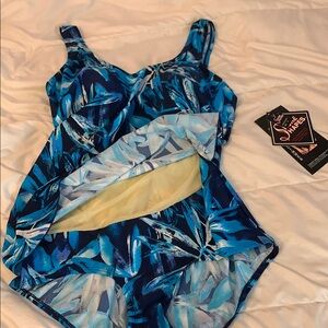 Shore Shapes size 16 bathing suit New